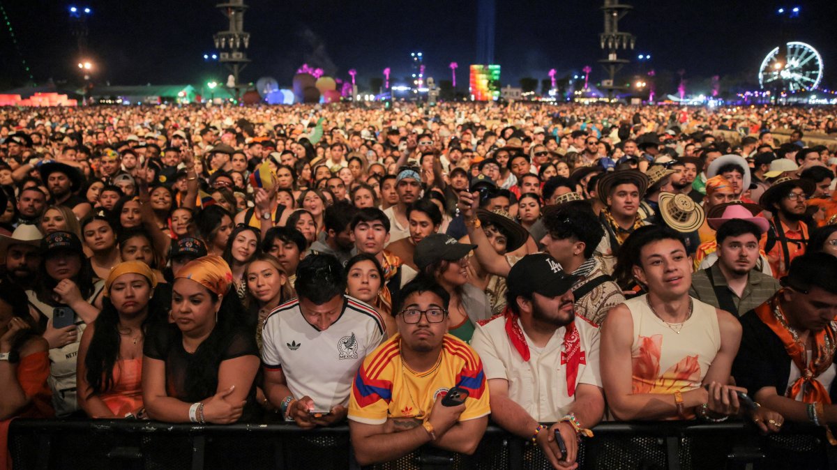 People attend the Coachella Valley Music and Arts Festival, Indio, California, U.S., April 12, 2026. (Reuters Photo)