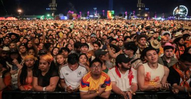 People attend the Coachella Valley Music and Arts Festival, Indio, California, U.S., April 12, 2026. (Reuters Photo)