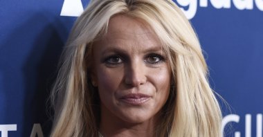 Britney Spears arrives at the 29th annual GLAAD Media Awards at the Beverly Hilton Hotel  in Beverly Hills, U.S., April 12, 2018, (AP Photo)