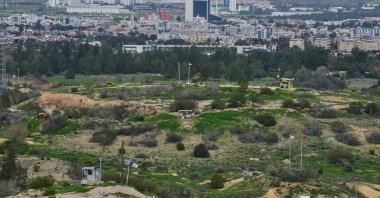 A view of the buffer zone between the TRNC and the Greek Cypriot administration-run region, Nicosia (Lefkoşa), TRNC, Feb. 11, 2026. (AP Photo)