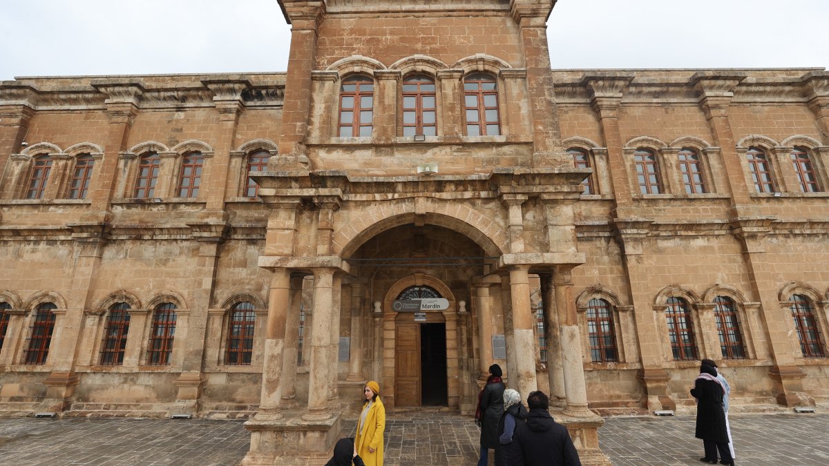 A view of the Mardin Vocational and Maturation Institute, Mardin, southeastern Türkiye, April 13, 2026. (AA Photo)