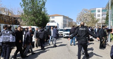 Emergency response teams and ambulances arrive at the school, Şanlıurfa, Türkiye, April 14, 2026. (DHA Photo)
