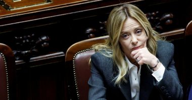 Italy's Prime Minister Giorgia Meloni listens to a parliament debate in Rome, Italy, April 9, 2026. (Reuters Photo)