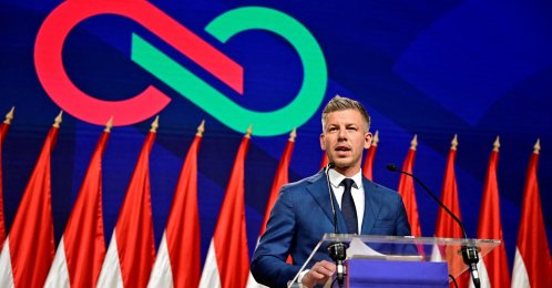 Peter Magyar, leader of the opposition Tisza Party, speaks during a press conference a day after the parliamentary election, in which Hungarian Prime Minister Viktor Orban conceded defeat, Budapest, Hungary, April 13, 2026. (Reuters Photo)