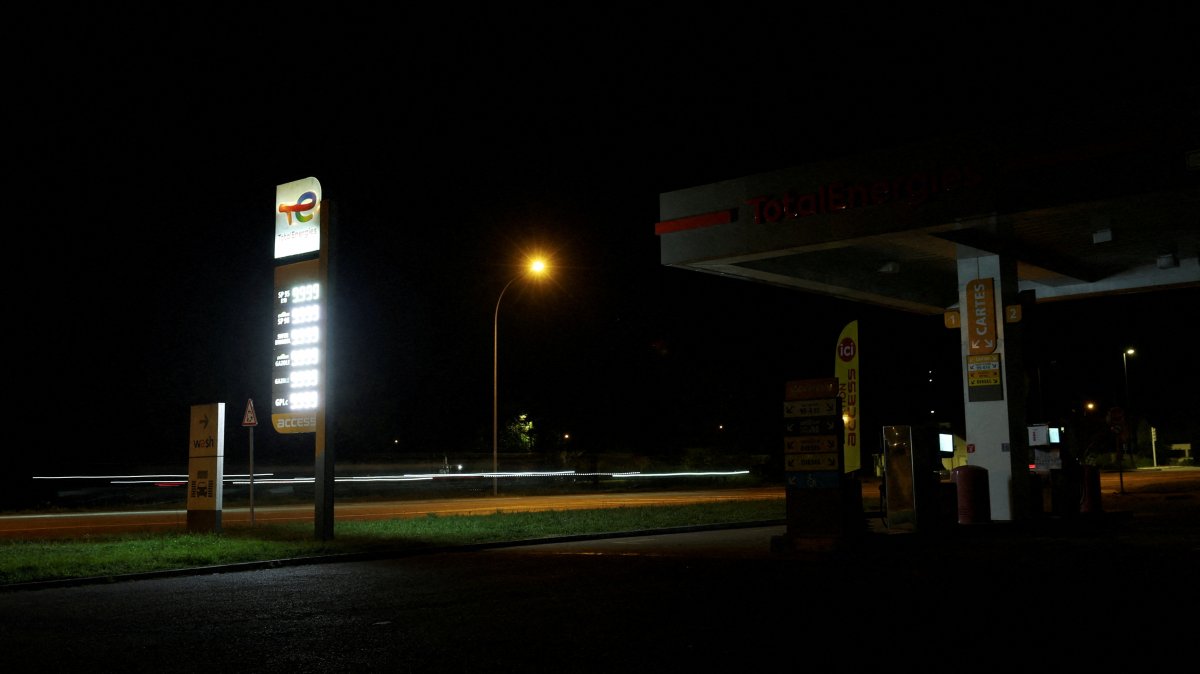 A fuel price board shows all fuel types out of stock at a TotalEnergies gas station in Vertou, near Nantes, France, April 8, 2026. (Reuters Photo)
