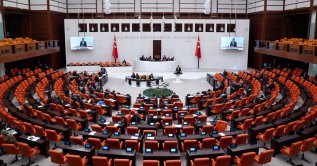 Deputy Parliament Speaker Pervin Buldan chairs a General Assembly session at the Turkish Parliament, Ankara, April 15, 2026. (AA Photo)