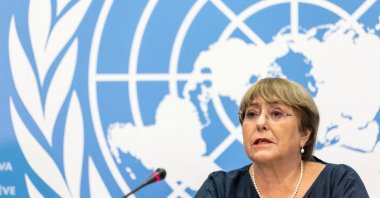 The United Nations High Commissioner for Human Rights Michelle Bachelet attends her final news conference before the end of her mandate at the U.N. in Geneva, Switzerland, Aug. 25, 2022. (Reuters File Photo)