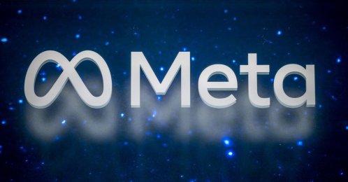 The logo of Meta, the U.S. company that owns and operates Facebook, Instagram, Threads, and WhatsApp, is seen at the World Economic Forum (WEF) annual meeting in Davos, Jan.19, 2025. (AFP File Photo)