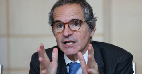 Director General of the International Atomic Energy Agency (IAEA) Rafael Grossi speaks during a press conference in Seoul, South Korea, April 15, 2026. (Reuters Photo)