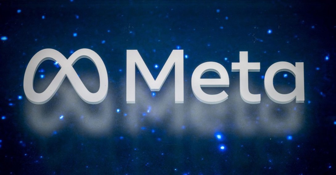 The logo of Meta, the U.S. company that owns and operates Facebook, Instagram, Threads, and WhatsApp, is seen at the World Economic Forum (WEF) annual meeting in Davos, Jan.19, 2025. (AFP File Photo)