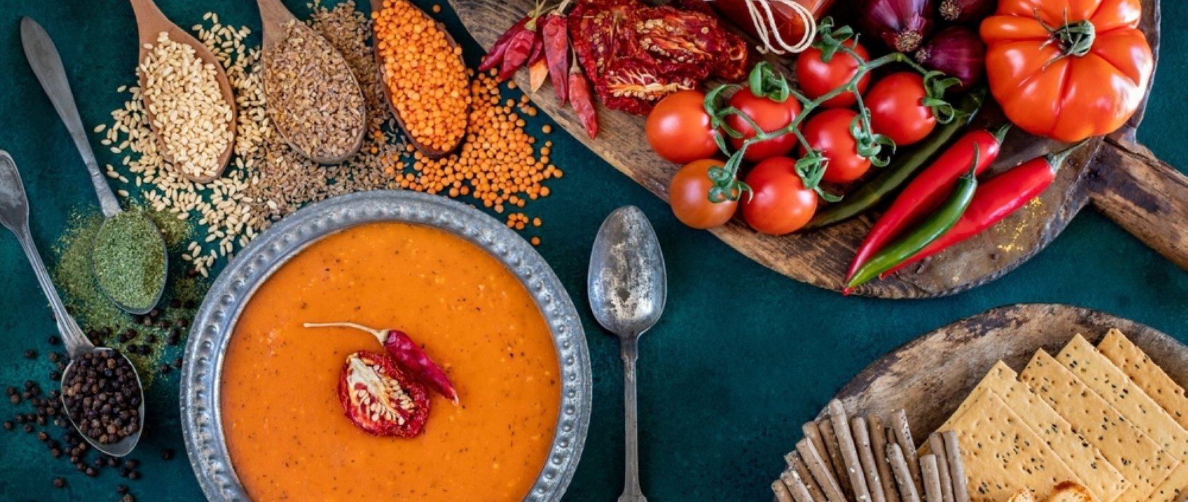 Traditional Turkish tarhana soup, a fermented wheat, yogurt and vegetable soup known for its digestive and gut health benefits.