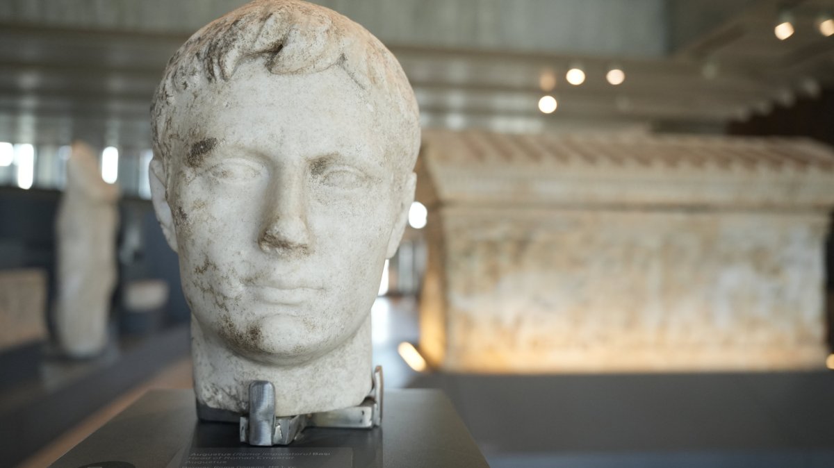 Artifacts belonging to Troy undergo an extensive preparation process ahead of the “Troy” themed exhibition that will open in June at the Colosseum Archaeological Park in Rome, Çanakkale, Türkiye, April 15, 2026. (AA Photo)