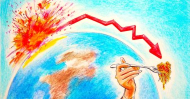 "There was a time when stopping at a mamak was almost automatic, part of the unspoken rhythm of life in Kuala Lumpur. Today, there is often a pause, a moment of calculation that did not exist before." (Illustration by Erhan Yalvaç)