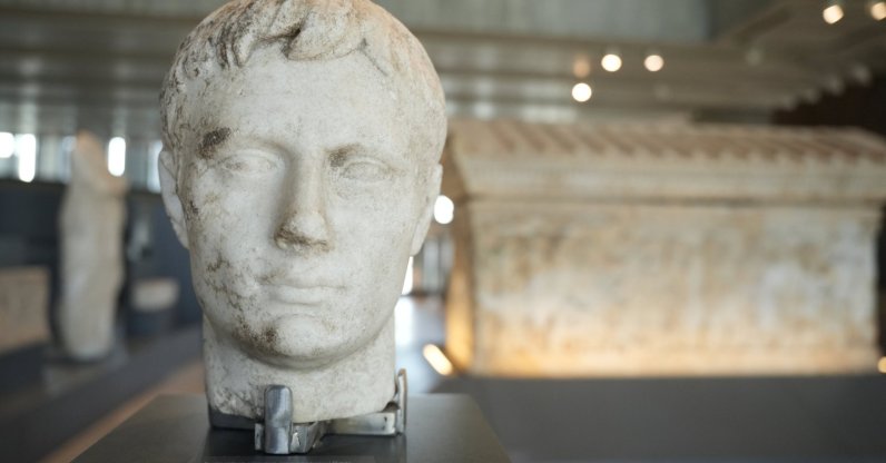 Artifacts belonging to Troy undergo an extensive preparation process ahead of the “Troy” themed exhibition that will open in June at the Colosseum Archaeological Park in Rome, Çanakkale, Türkiye, April 15, 2026. (AA Photo)