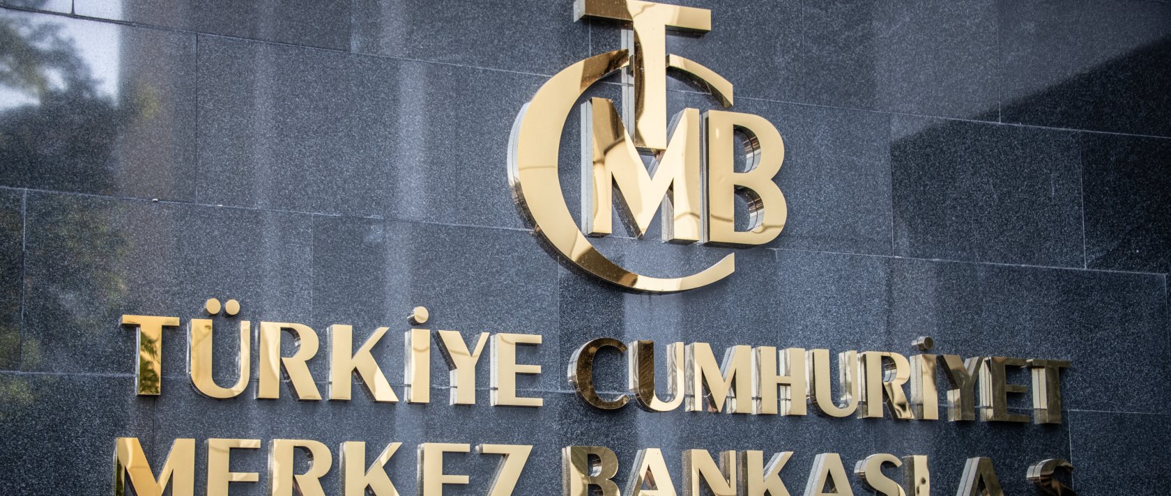 The entrance sign of the building housing the Turkish central bank, Ankara, Türkiye, Sept. 24, 2022. (Reuters Photo)