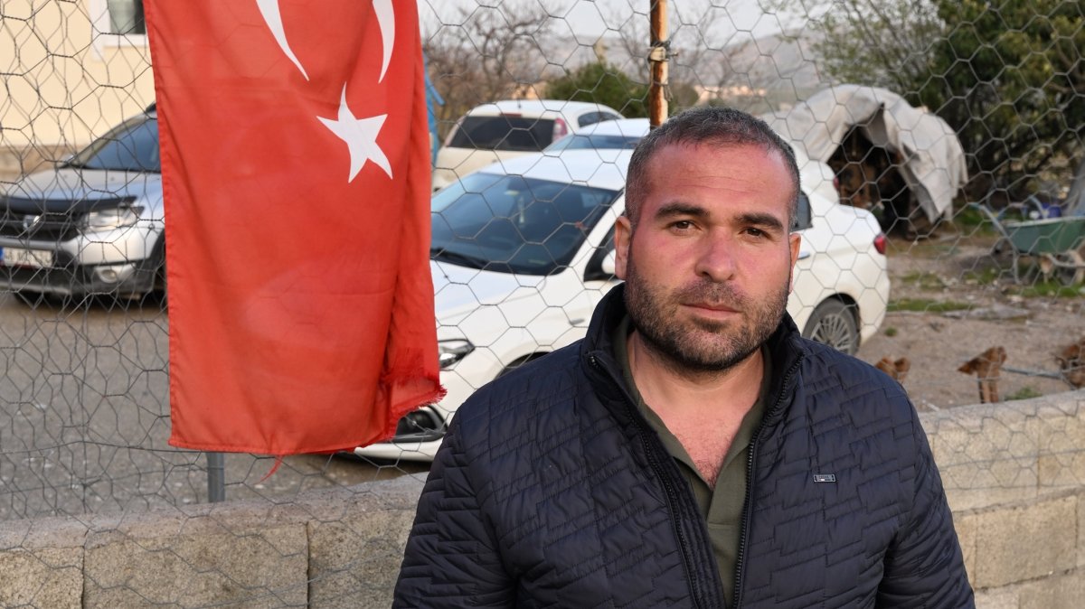 Necmettin Bekçi, who helped subdue the attacker behind the tragic school shooting, speaks to Anadolu Agency, Kahramanmaraş, Türkiye, April 16, 2026. (AA Photo)
