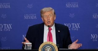 U.S. President Donald Trump speaks during a roundtable focused on tax cuts in Las Vegas, Nevada, U.S., April 16, 2026. (Reuters Photo)