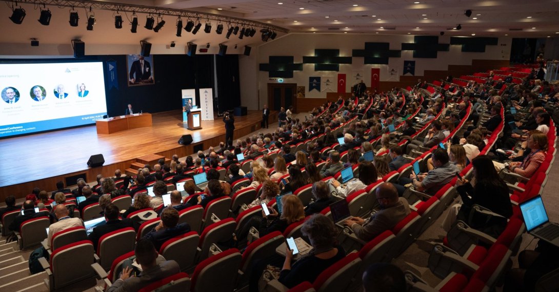 European University Association President Joseph M. Garrell delivers his opening speech during the annual conference at Yeditepe University, Istanbul, Türkiye, April 16, 2026. (Courtesy of Yeditepe University)