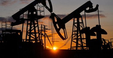 A view shows oil pump jacks outside Almetyevsk in the Republic of Tatarstan, Russia, June 4, 2023. (Reuters Photo)