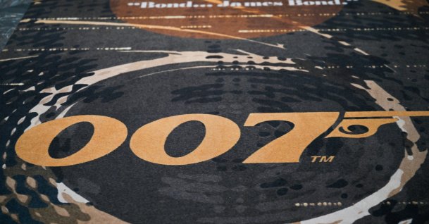 The Aston Martin DB12 Goldfinger Edition is pictured during the 007 takeover of Burlington Arcade, London, U.K., Oct. 29, 2024. (Getty Images Photo)