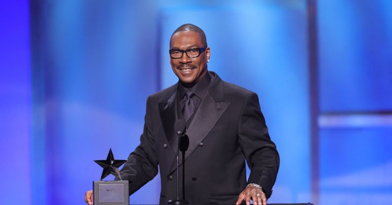 Eddie Murphy accepts the 51st AFI Lifetime Achievement Award: A Tribute Celebrating Eddie Murphy at Dolby Theatre, Los Angeles, U.S., April 18, 2026. (AFP Photo)