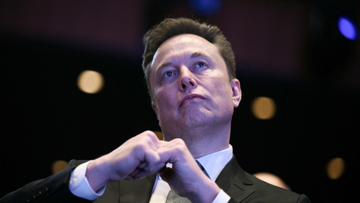 Elon Musk looks on at an event in Washington, D.C., U.S., Nov. 19, 2025. (AFP Photo)