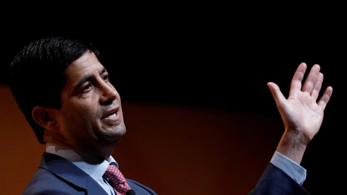 Kevin Warsh, fellow in Economics at the Hoover Institution and lecturer at the Stanford Graduate School of Business, speaks during the Sohn Investment Conference, New York City, U.S., May 8, 2017. (Reuters Photo)