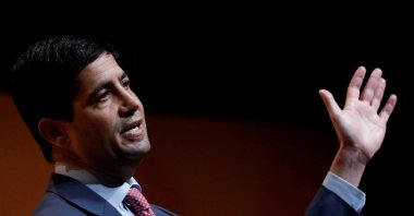 Kevin Warsh, fellow in Economics at the Hoover Institution and lecturer at the Stanford Graduate School of Business, speaks during the Sohn Investment Conference, New York City, U.S., May 8, 2017. (Reuters Photo)