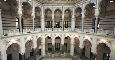 A general view of Vijecnica, which serves as Sarajevo’s National Library, Sarajevo, Bosnia-Herzegovina, April 15, 2026. (AA Photo)