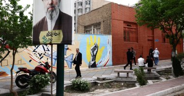 A banner with a picture of Iran's new Supreme Leader, Mojtaba Khamenei, is displayed on a street, amid a cease-fire between the U.S. and Iran, in Tehran, Iran, April 20, 2026. (Reuters Photo)