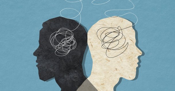 Two connected silhouettes of the same man looking in different directions. (Getty Images Photo)