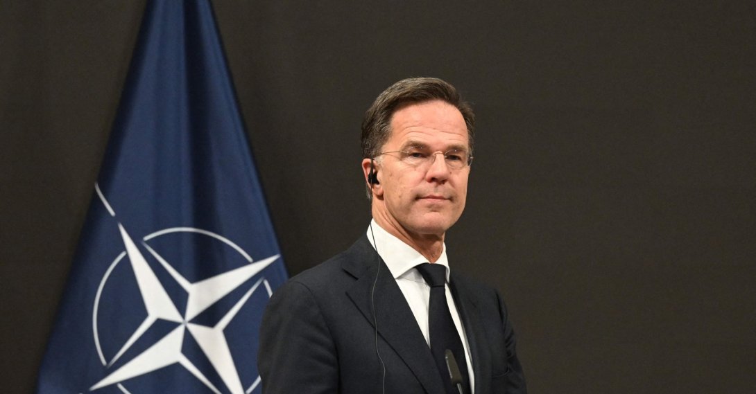 NATO Secretary General Mark Rutte attends a joint press conference with the Czech Republic's Prime Minister after talks in Prague, Czech Republic, April 16, 2026. (AFP Photo)