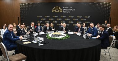During the Antalya Diplomacy Forum, the panel titled “Promoting Peace in the Balkans: Dialogue, Business, and Connectivity” was held with the participation of high officials from the Balkan countries, Antalya, Türkiye, April 18, 2026. (AA Photo)
