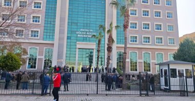 The Antalya Regional Court of Justice building, Antalya, Türkiye, March 16, 2026. (IHA Photo)