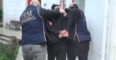 Turkish authorities capture former police chief Hayati Başdağ who was wanted on multiple charges in an investigation into the FETÖ terrorist group, Istanbul, Türkiye, April 21, 2026. (DHA Photo) 