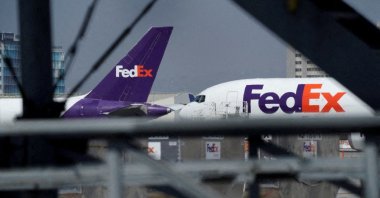 FedEx air freight cargo planes parked at a FedEx regional hub at Los Angeles International Airport (LAX) in Los Angeles, California, U.S., Sept. 16, 2022. (Reuters Photo)