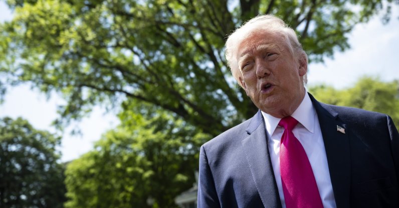 U.S. President Donald Trump speaks to members of the media in Washington, D.C., U.S., April 16, 2026. (EPA Photo)