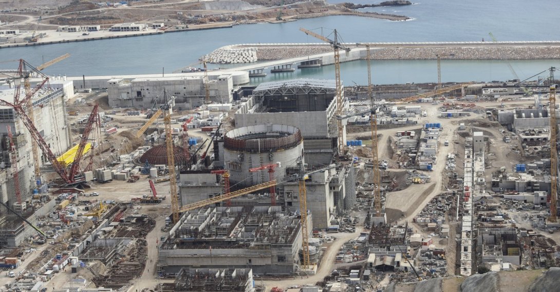 The construction site of the Akkuyu nuclear plant, Mersin, southern Türkiye, April 9, 2026. (AA Photo)