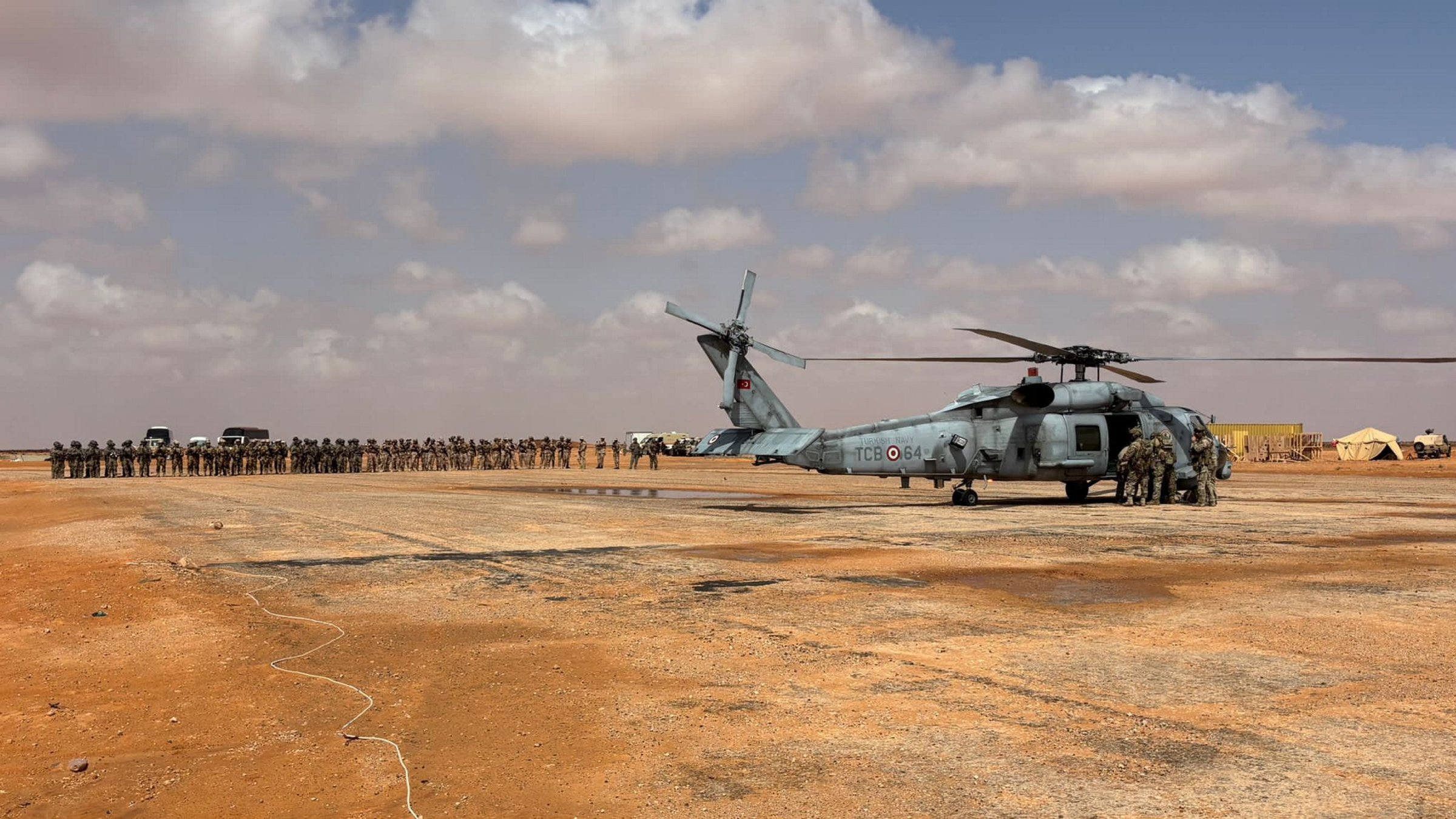 A photo shared by the Turkish Defense Ministry shows Turkish troops taking part in the Flintlock exercise, Sirte, Libya, April 19, 2026. (AA Photo)