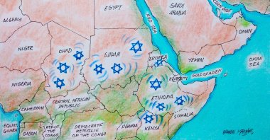 "In recent years, Israel's rather bold strategic moves in the Horn of Africa, located near the Bab el-Mandeb Strait, have attracted attention." (Illustration by Erhan Yalvaç)