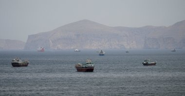 Ships and boats in the Strait of Hormuz, Musandam, Oman, April 22, 2026. (Reuters Photo)