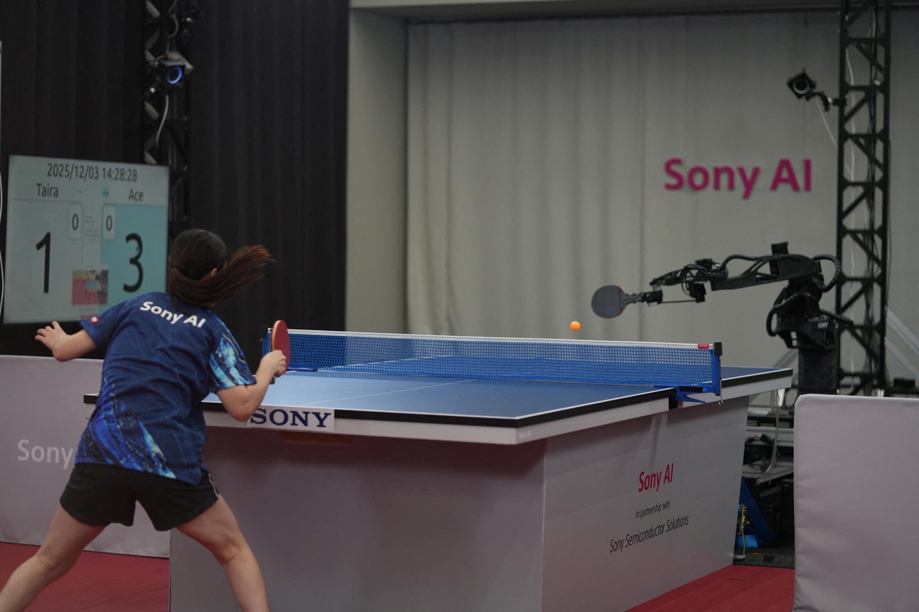 Sony AI robot beats elite table tennis players in breakthrough
