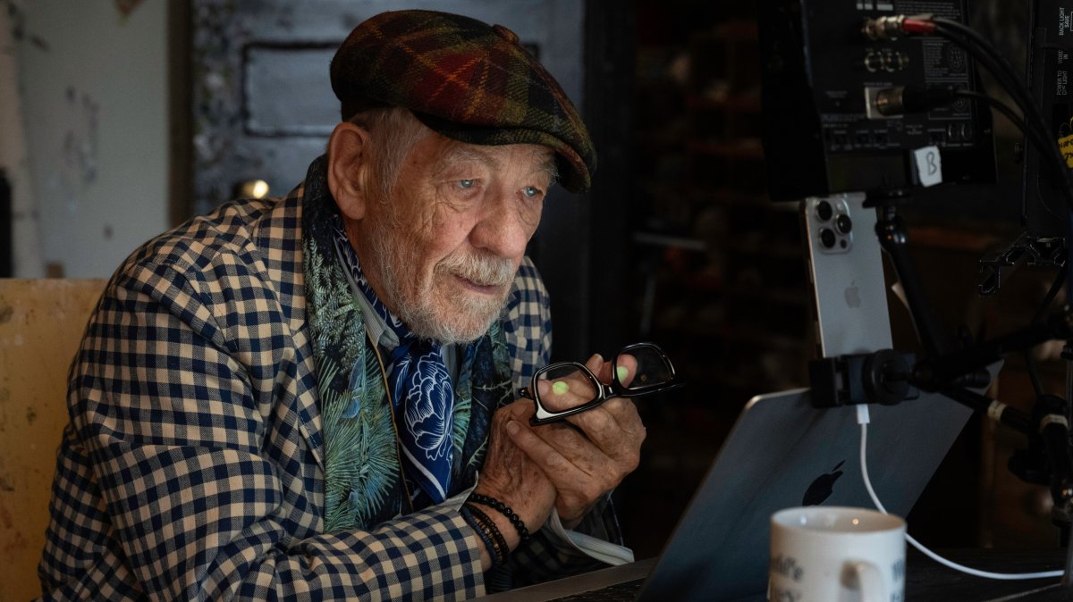 This image released by Neon shows Ian McKellen in a scene from "The Christophers." (AP Photo)