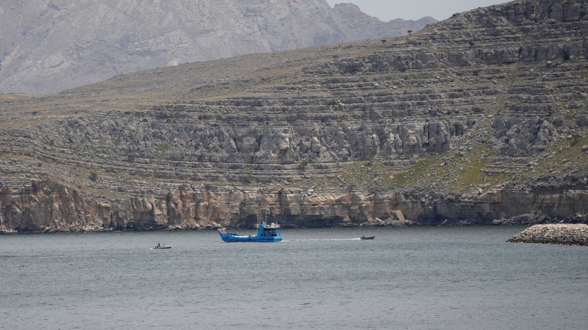 Ships and boats in the Strait of Hormuz, Musandam, Oman, April 22, 2026. (Reuters Photo)