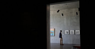 A man visits the new David Geffen Galleries at the Los Angeles County Museum of Art (LACMA), California, U.S., April 19, 2026. (Reuters Photo)