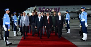 Iranian Foreign Minister Abbas Araghchi walks with Pakistan's Deputy Prime Minister Ishaq Dar (R) and Field Marshal Asim Munir at Nur Khan Airbase in Rawalpindi, Pakistan, April 24, 2026. (Pakistan Foreign Ministry Handout via EPA)
