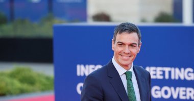 Spain&amp;#039;s Prime Minister Pedro Sanchez arrives to attend an informal European leaders&amp;#039; summit in Ayia Napa, Greek Cyprus, April 23, 2026. (Reuters Photo)