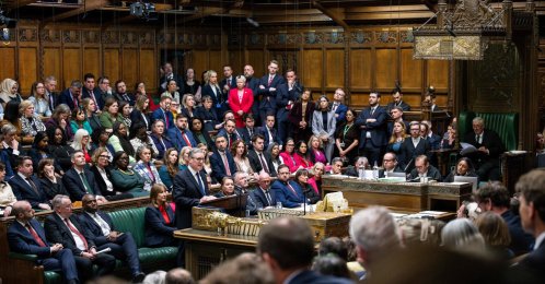 Britain's Prime Minister Keir Starmer addresses the House of Commons, London, April 20, 2026 . (House of Commons Handout via AFP) 