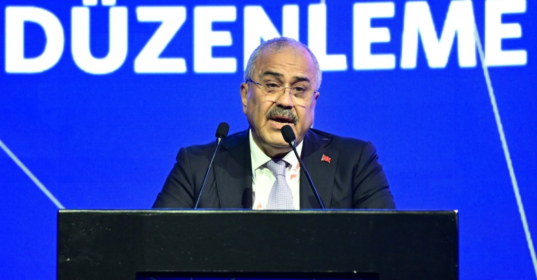 Mustafa Yılmaz, president of the Energy Market Regulatory Authority (EPDK), speaks during an event, Antalya, southern Türkiye, April 24, 2026. (AA Photo)