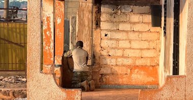 A Malian soldier stands in position with his weapon during an attack on Mali's main military base Kati outside the capital Bamako, Mali, April 25, 2026. (Reuters Photo)